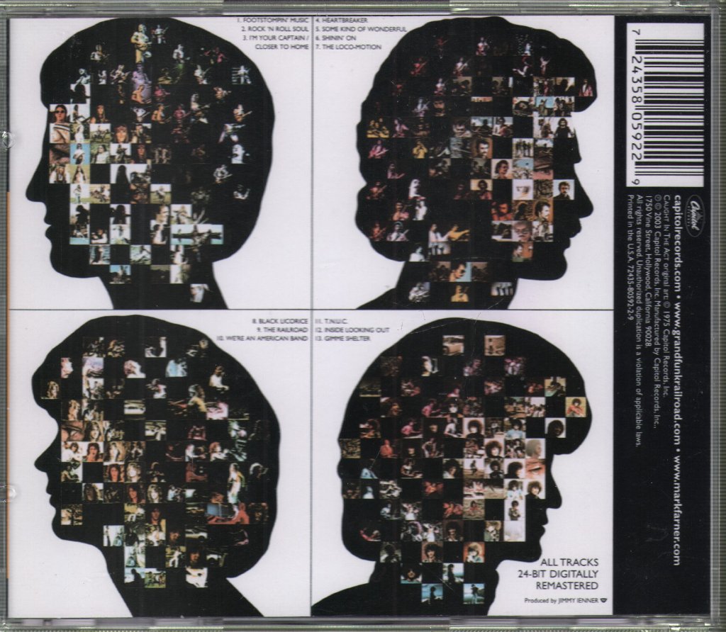Grand Funk Railroad - Caught In The Act - Cd