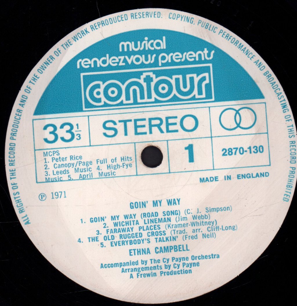 Ethna Campbell - Goin' My Way - Lp