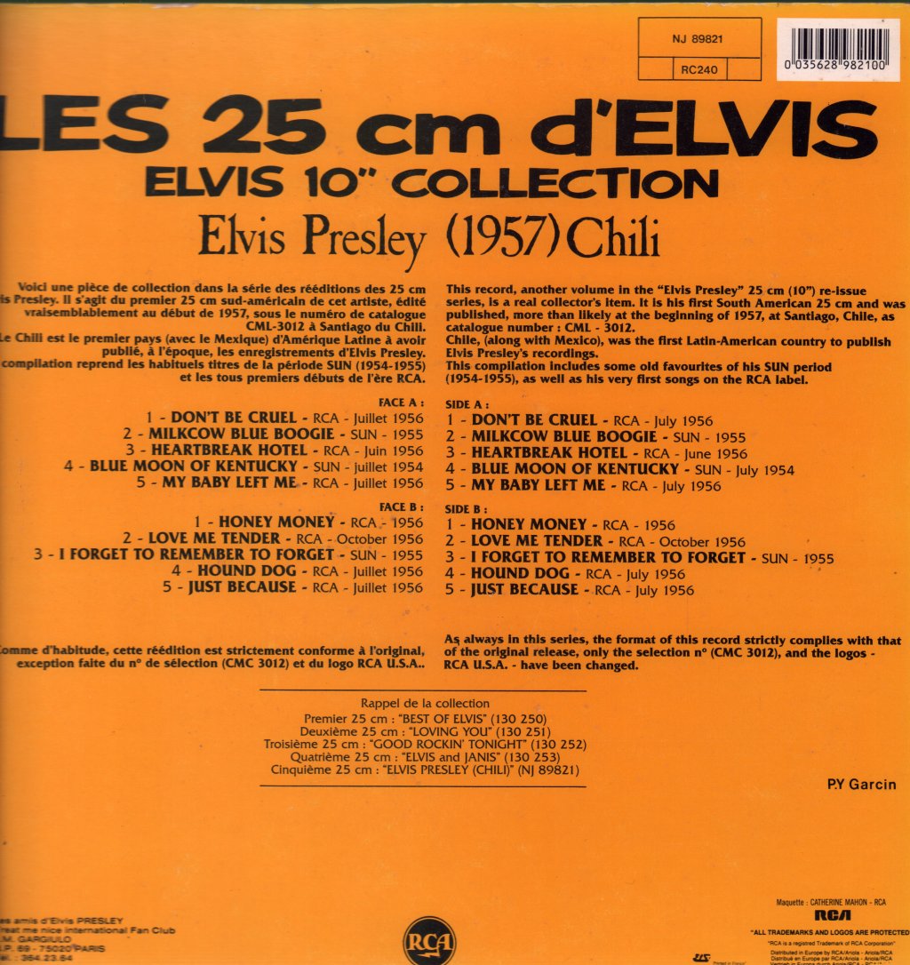 Elvis Presley - Elvis Presley - 10 Inch