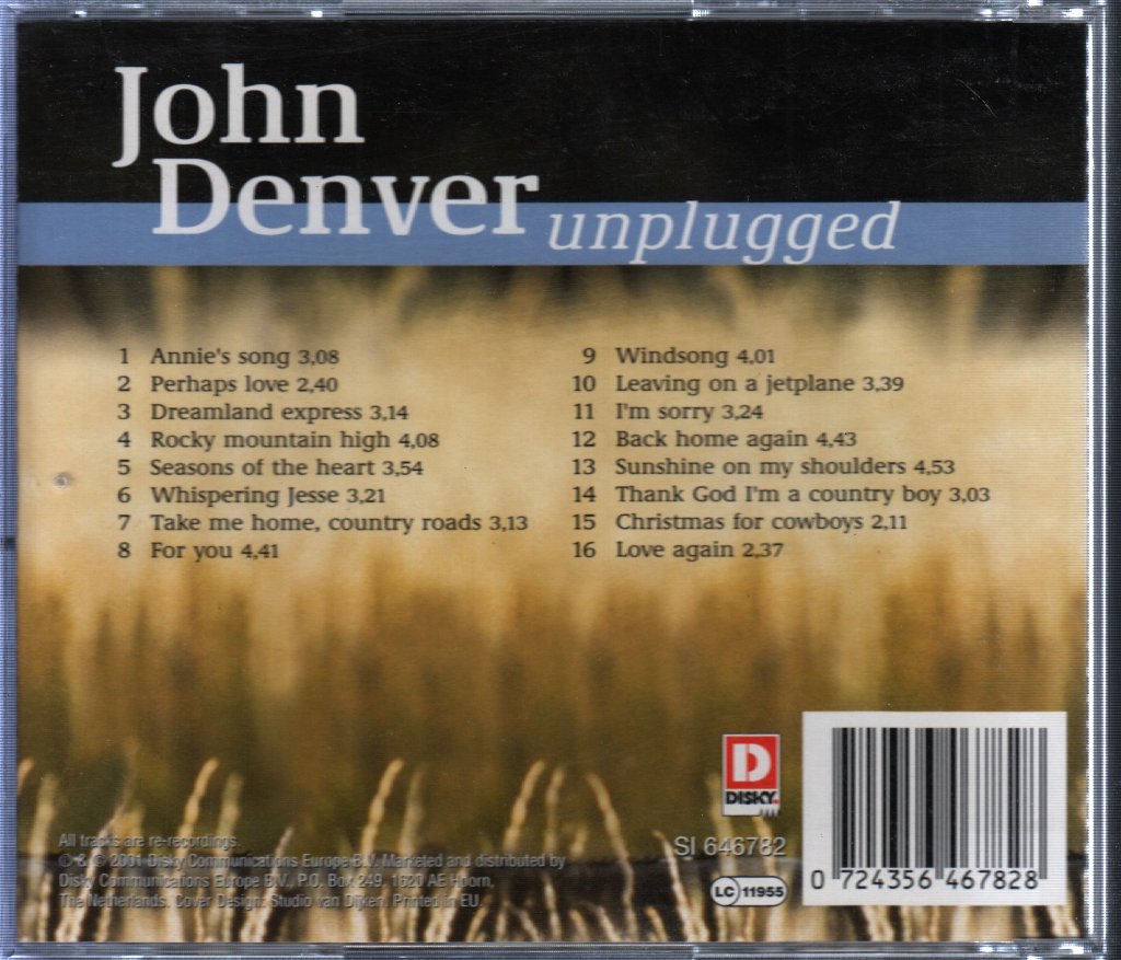 John Denver - Unplugged - Cd