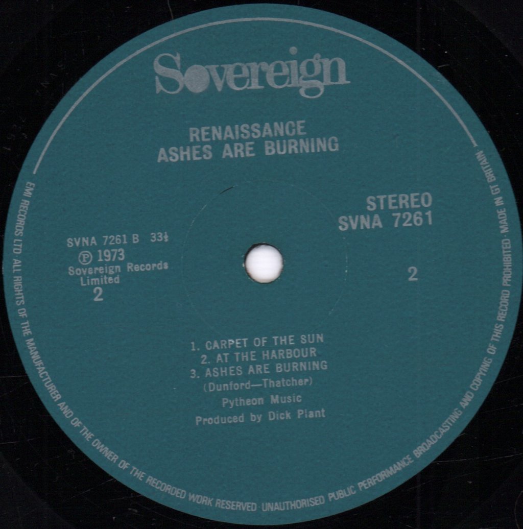 Renaissance (Rock/Prog Group) - Ashes Are Burning - Lp