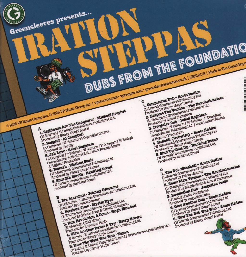 Iration Steppas - presents Dubs From The Foundation - Double Lp