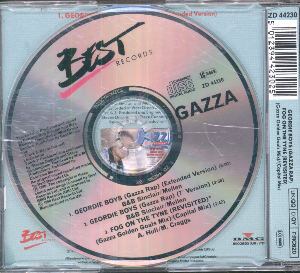 Gazza - Geordie Boys - Cd