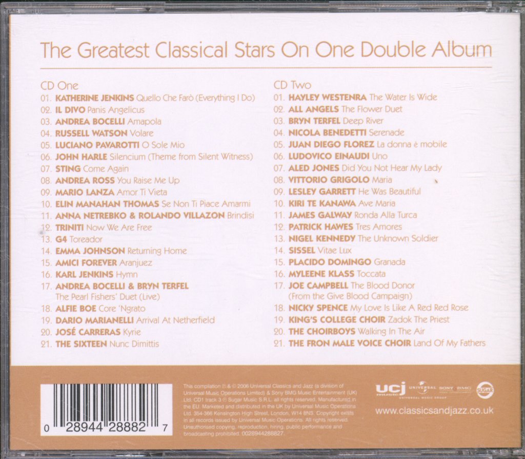 Various Artists - Classical Album 2007 - Double Cd