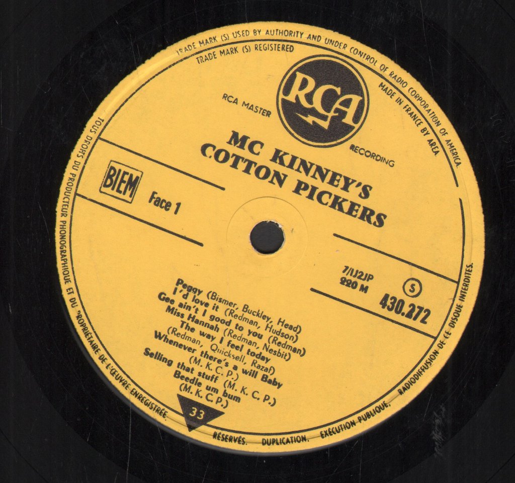 Mckinney's Cotton Pickers - Mckinney's Cotton Pickers - Lp