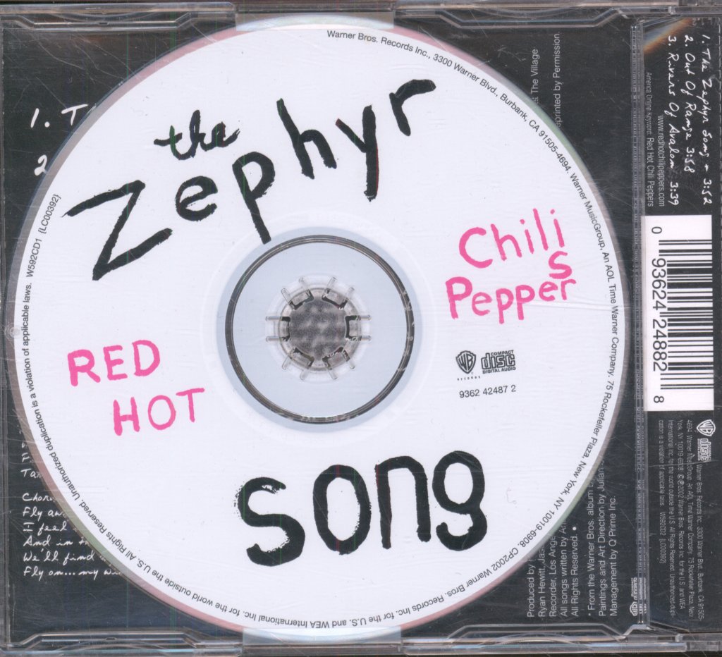 Red Hot Chili Peppers - Zephyr Song - Cd