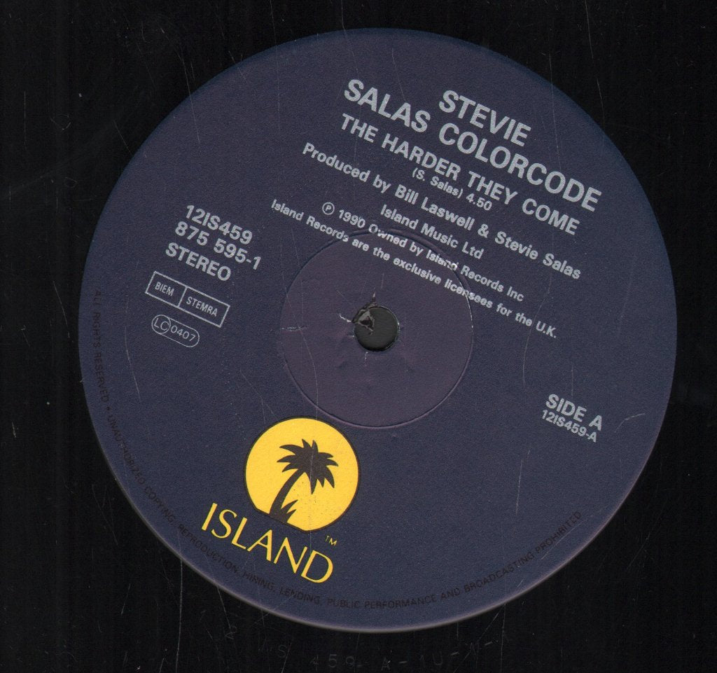 Stevie Salas Colorcode - Harder They Come - 12 Inch