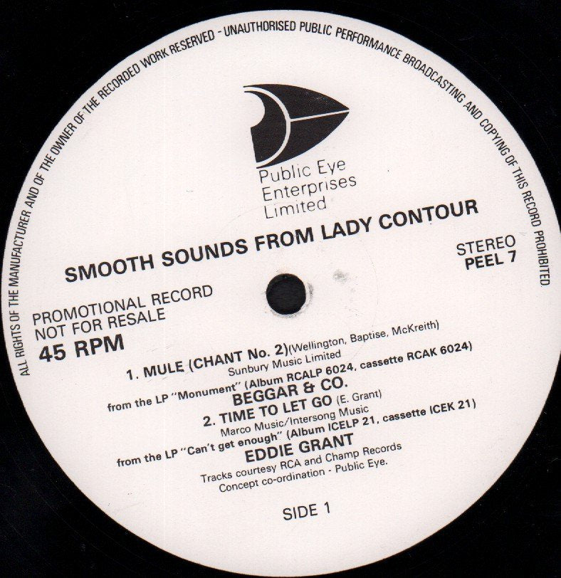 Various Artists - Smooth Sounds From Lady Contour - 12 Inch