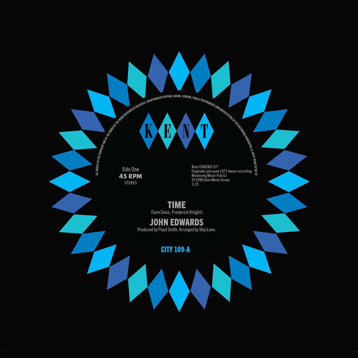 John Edwards - Time/How Can I Go On Without You - 7 Inch
