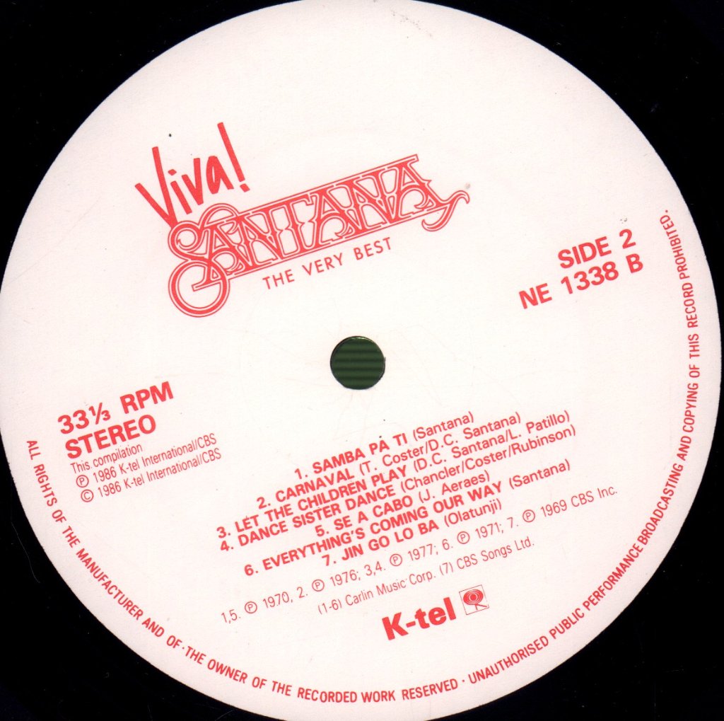 Santana - Viva Santana (Very Best Of) - Lp