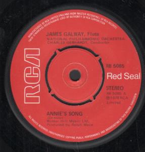 James Galway - Annie's Song - 7 Inch