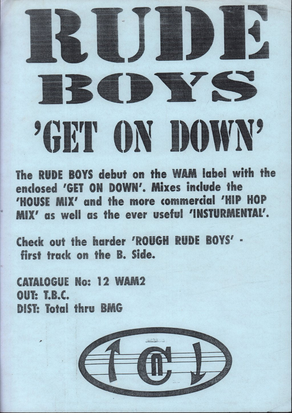 Rude Boys - get on down - 12 Inch