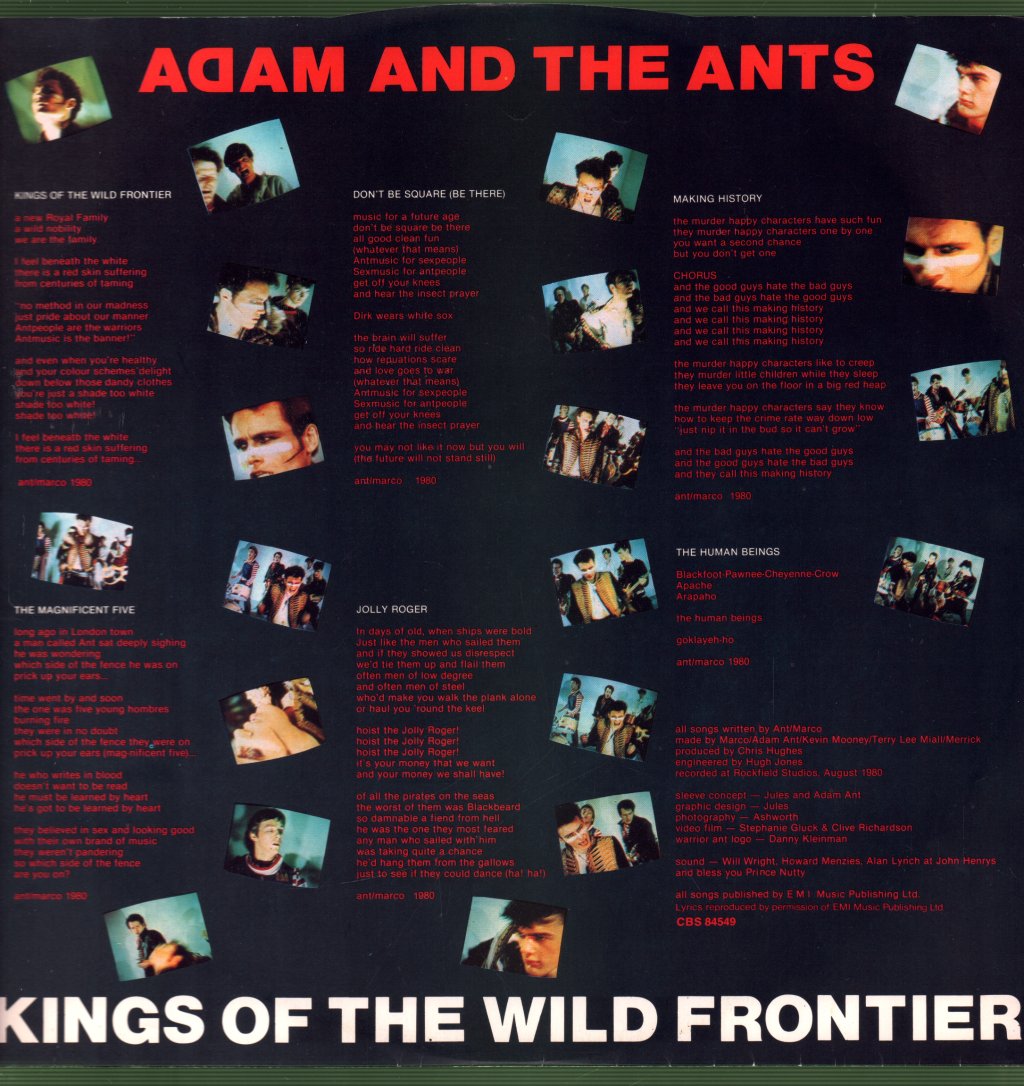 Adam And The Ants - Kings Of The Wild Frontier - Lp