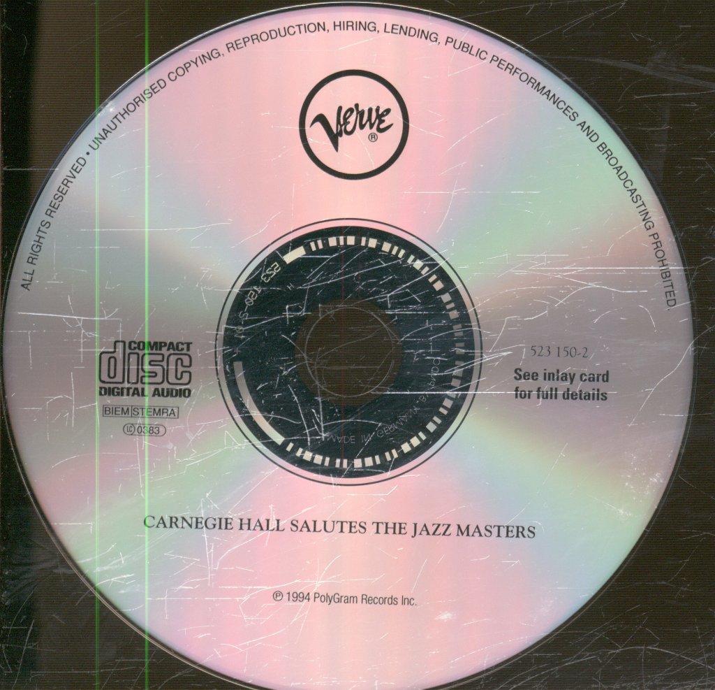 Carnegie Hall Jazz Band - Carnegie Hall Salutes The Jazz Masters - Cd