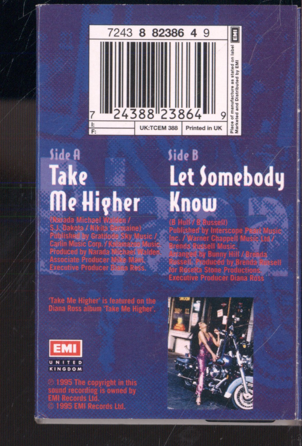 Diana Ross - Take Me Higher - Cassette
