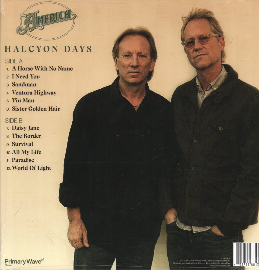 America - Halcyon Days - Lp
