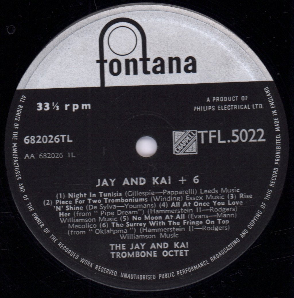 Jay and Kai Trombone Octet - Jay & Kai + 6 - Lp