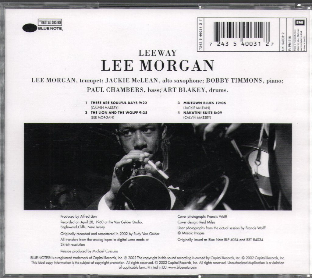 Lee Morgan - Leeway - Cd