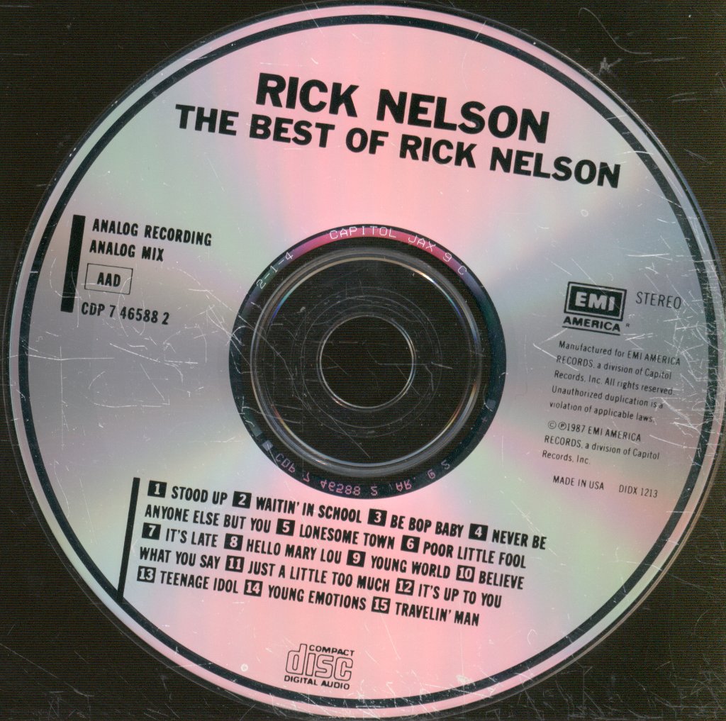 Ricky Nelson - Best Of Rick Nelson - Cd