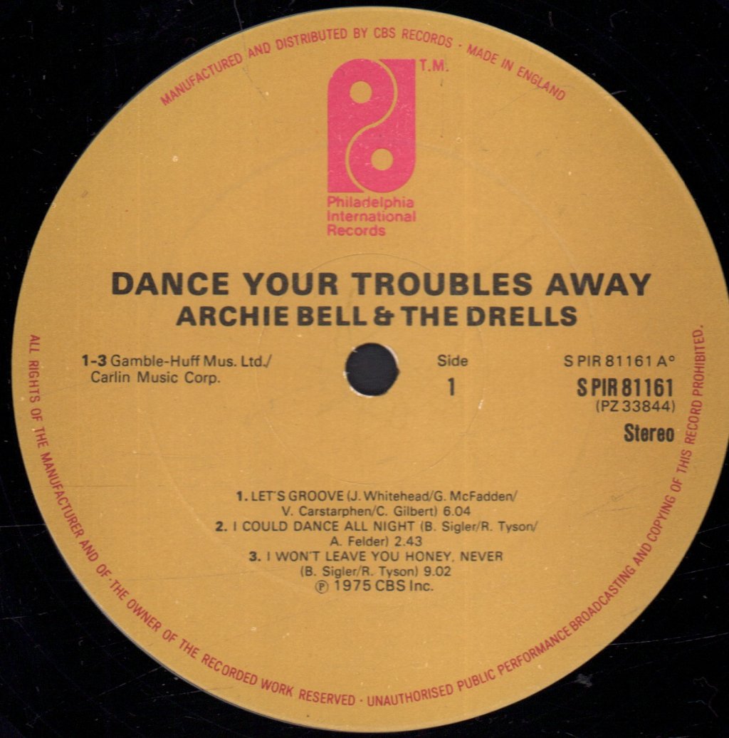Archie Bell And The Drells - Dance Your Troubles Away - Lp