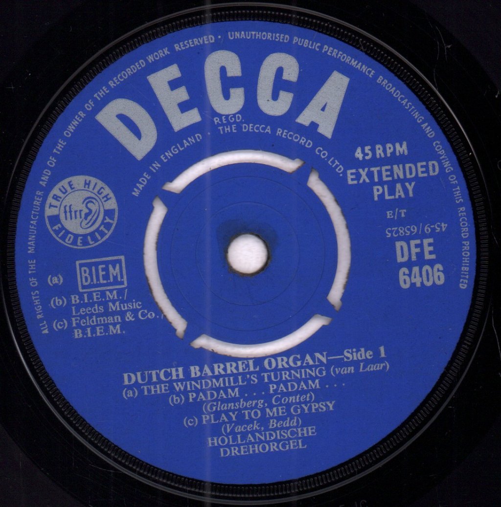 Dutch Barrel Organ - Dutch Barrel Organ - 7 Inch