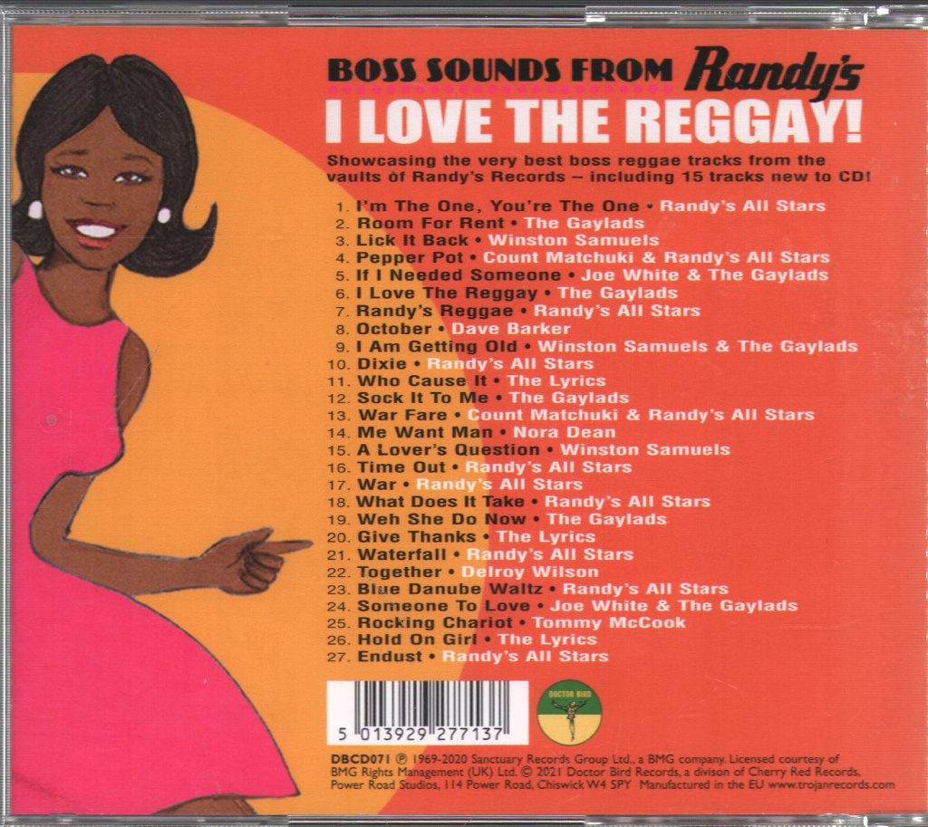 Various Artists - I Love The Reggay! (Boss Sounds From Randy's) - Cd