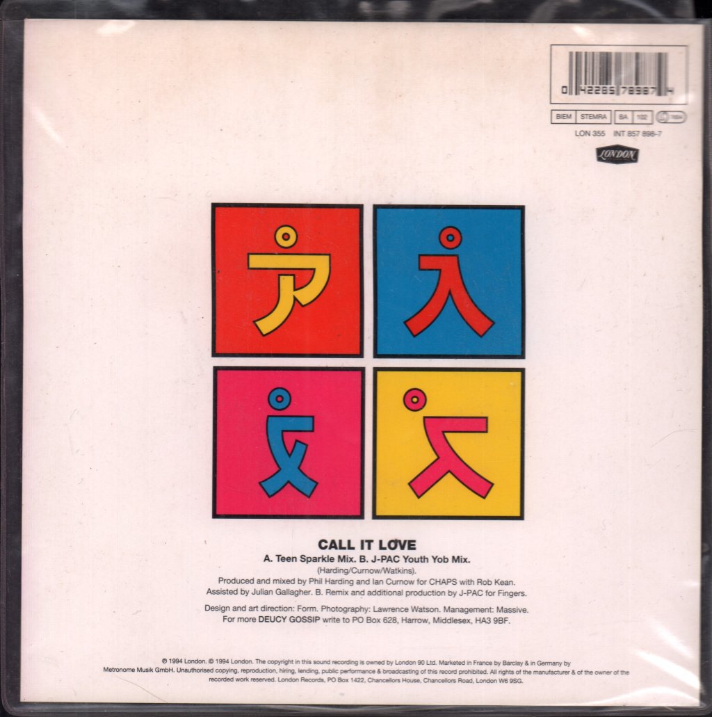 Deuce (Dance Artist) - Call It Love - 7 Inch