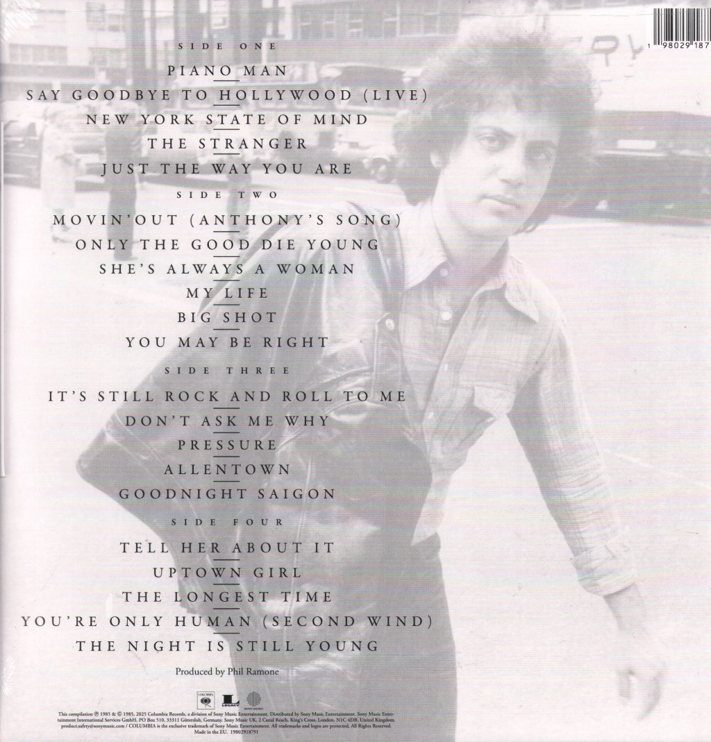 Billy Joel - Greatest Hits Volume I & Volume II - Double Lp