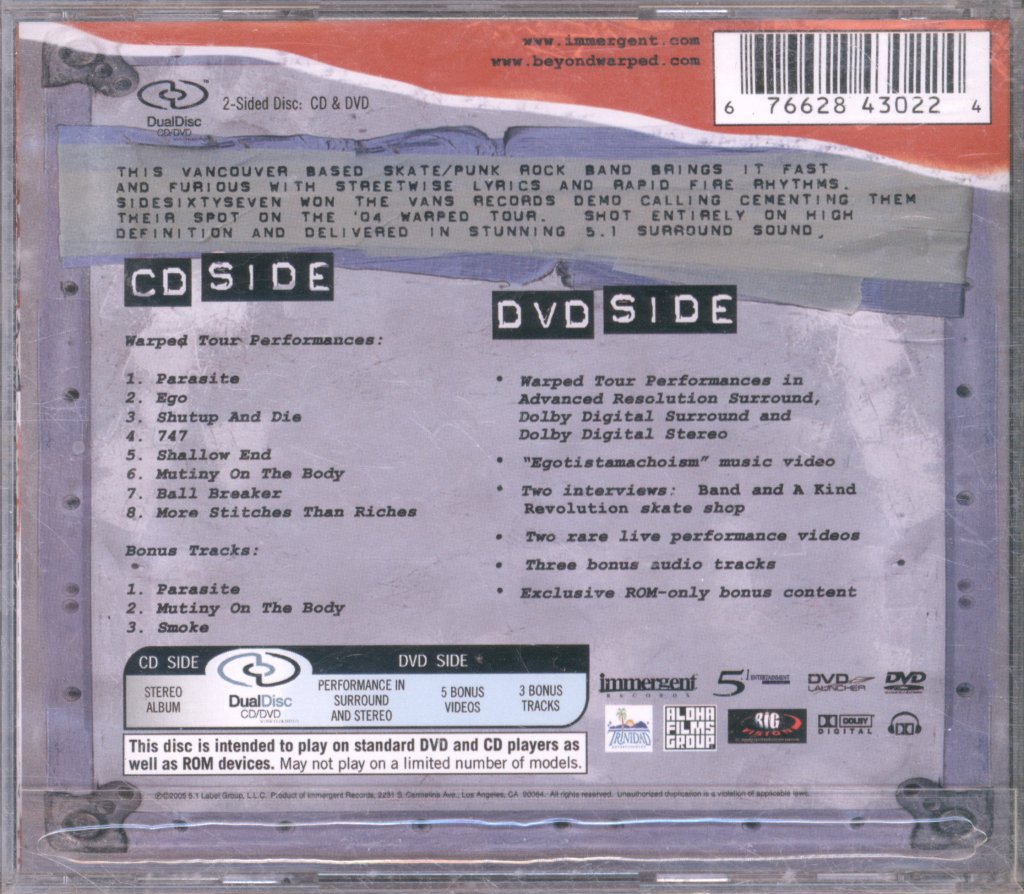 Sidesixtyseven - Beyond Warped - Cd/Dvd