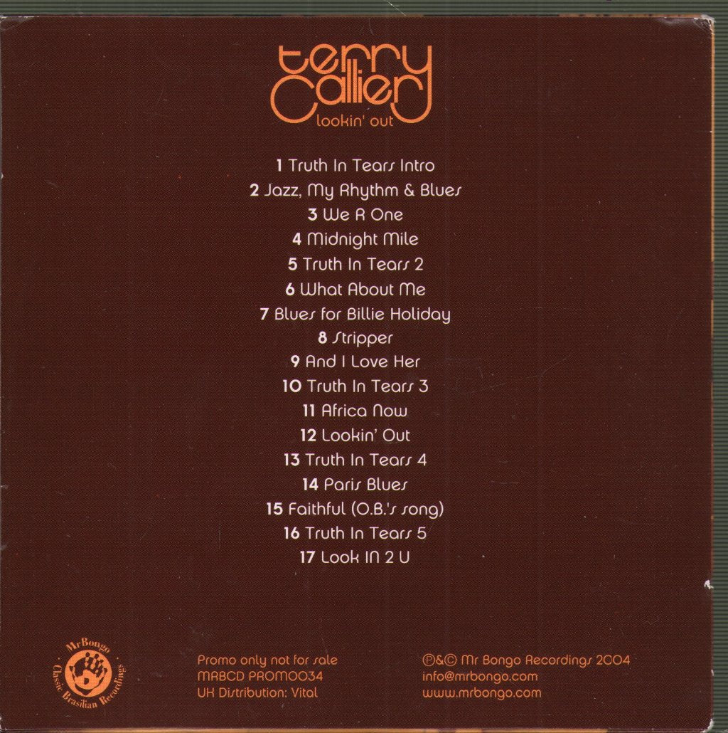 Terry Callier - Lookin' Out - Cd