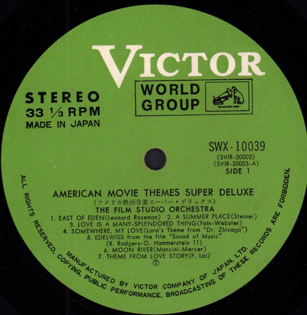 Film Studio Orchestra - American Movie Themes Super Delux - Lp