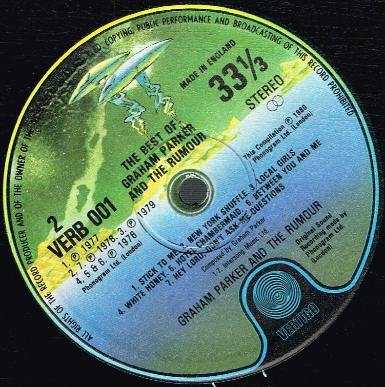 Graham Parker And The Rumour - Best Of - Lp