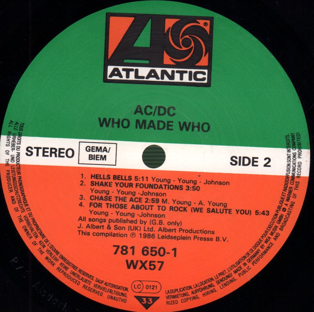 AC/DC - Who Made Who - Lp