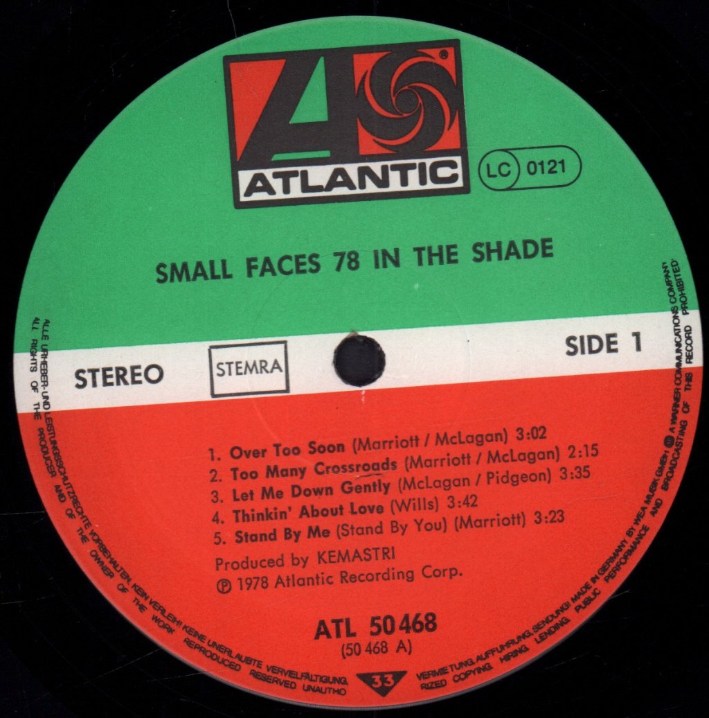 Small Faces - 78 In The Shade - Lp