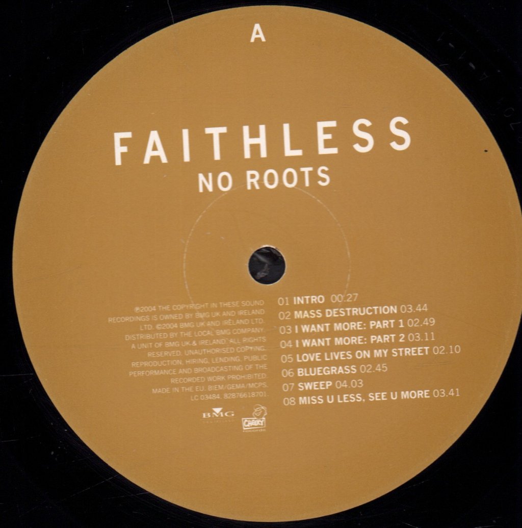 Faithless - No Roots - Lp