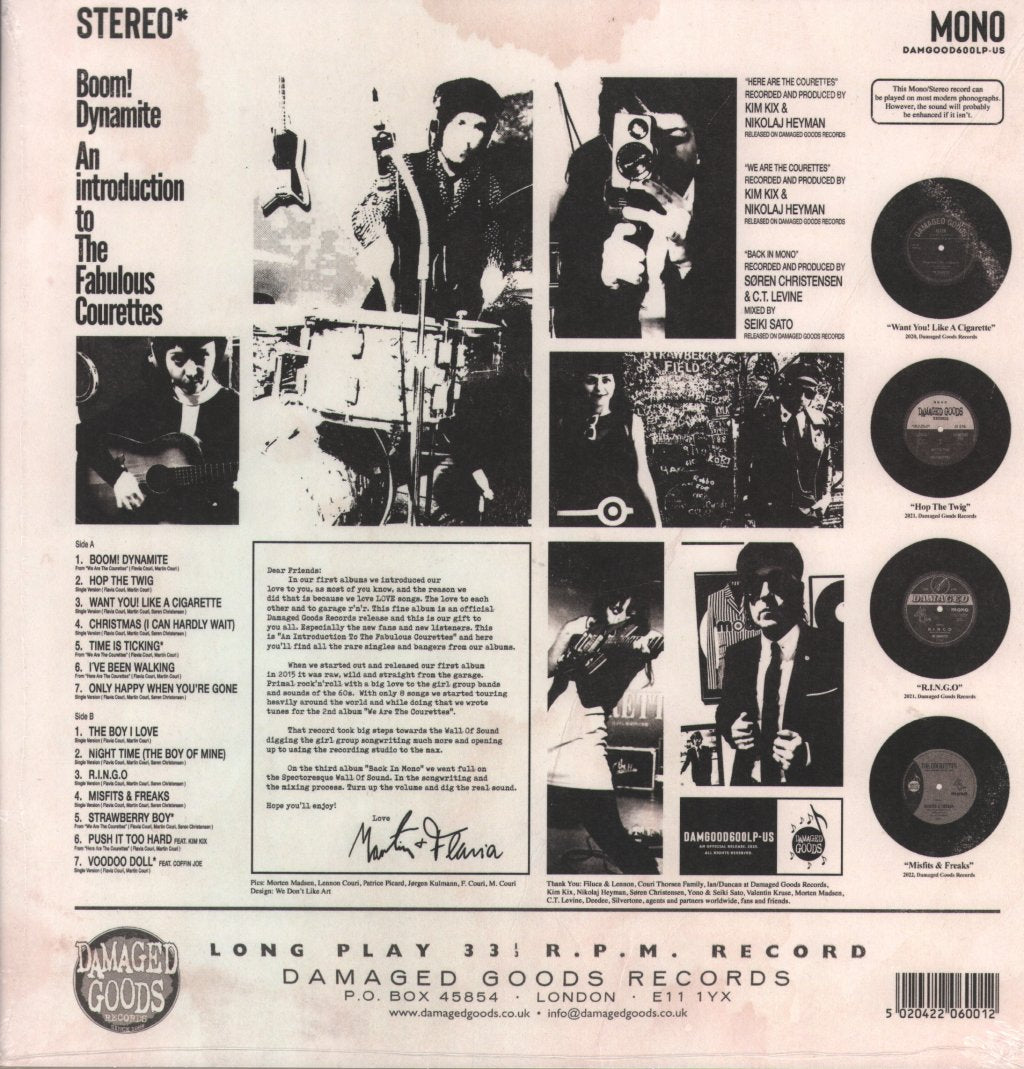 Courettes - Boom! Dynamite (An Introduction To The Fabulous Courettes) - Lp