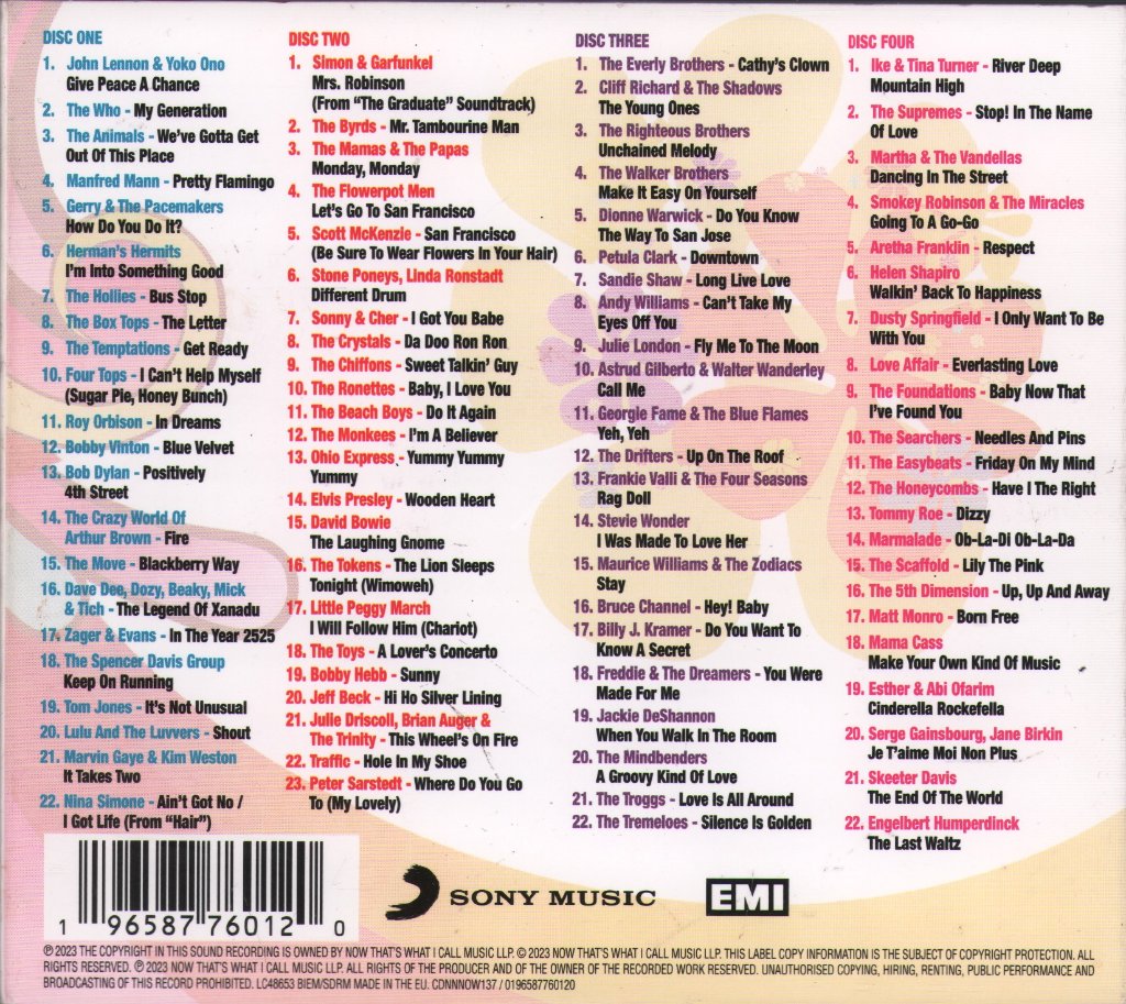 Various Artists - Now That's What I Call 60s Pop - Cd Set