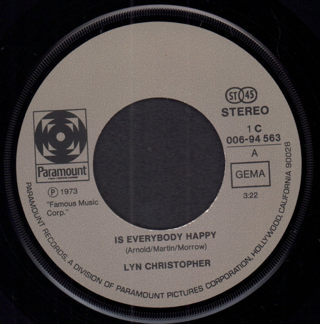Lyn Christopher - Is Everybody Happy - 7 Inch