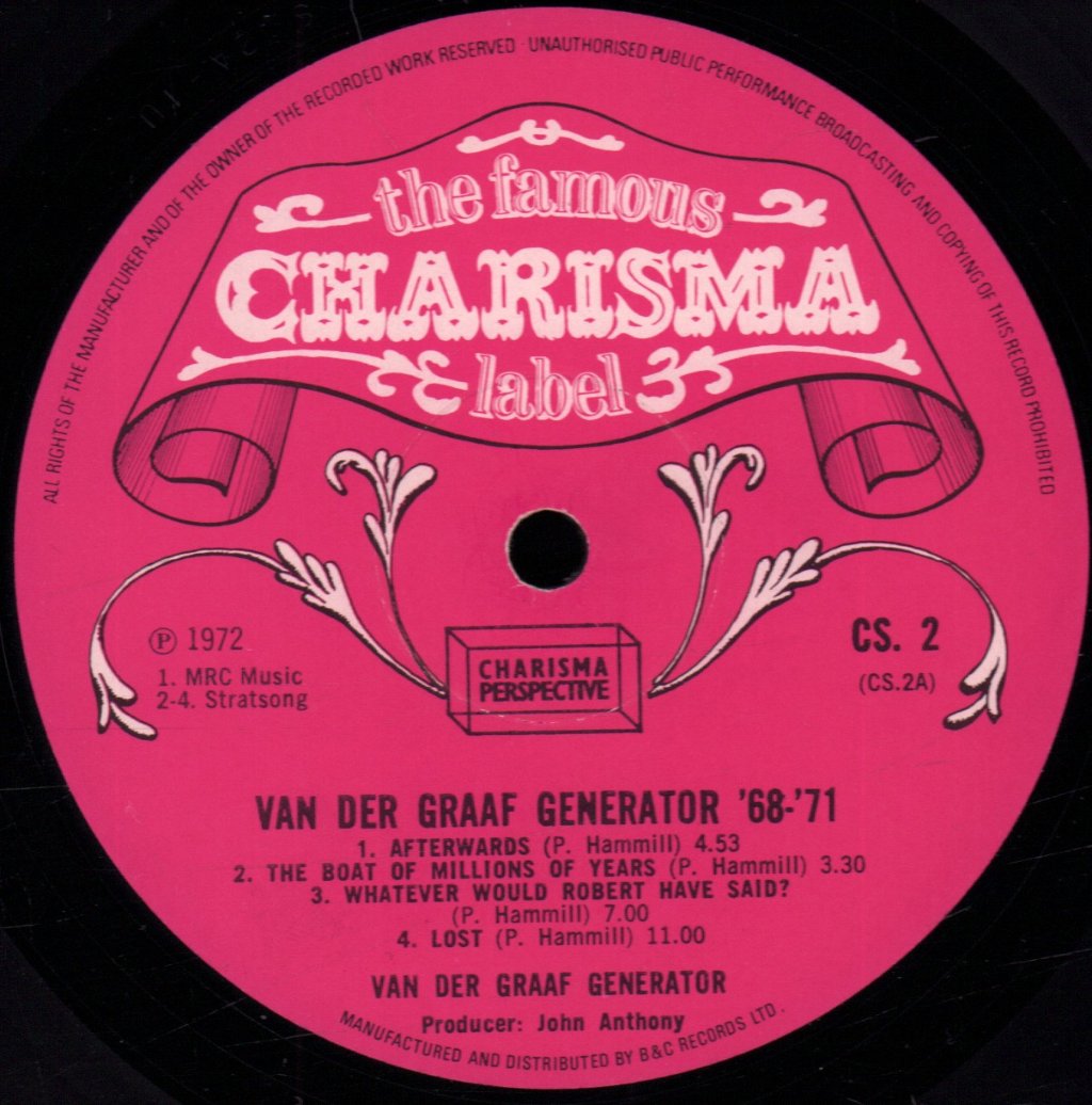 Van Der Graaf Generator - 68-71 - Lp