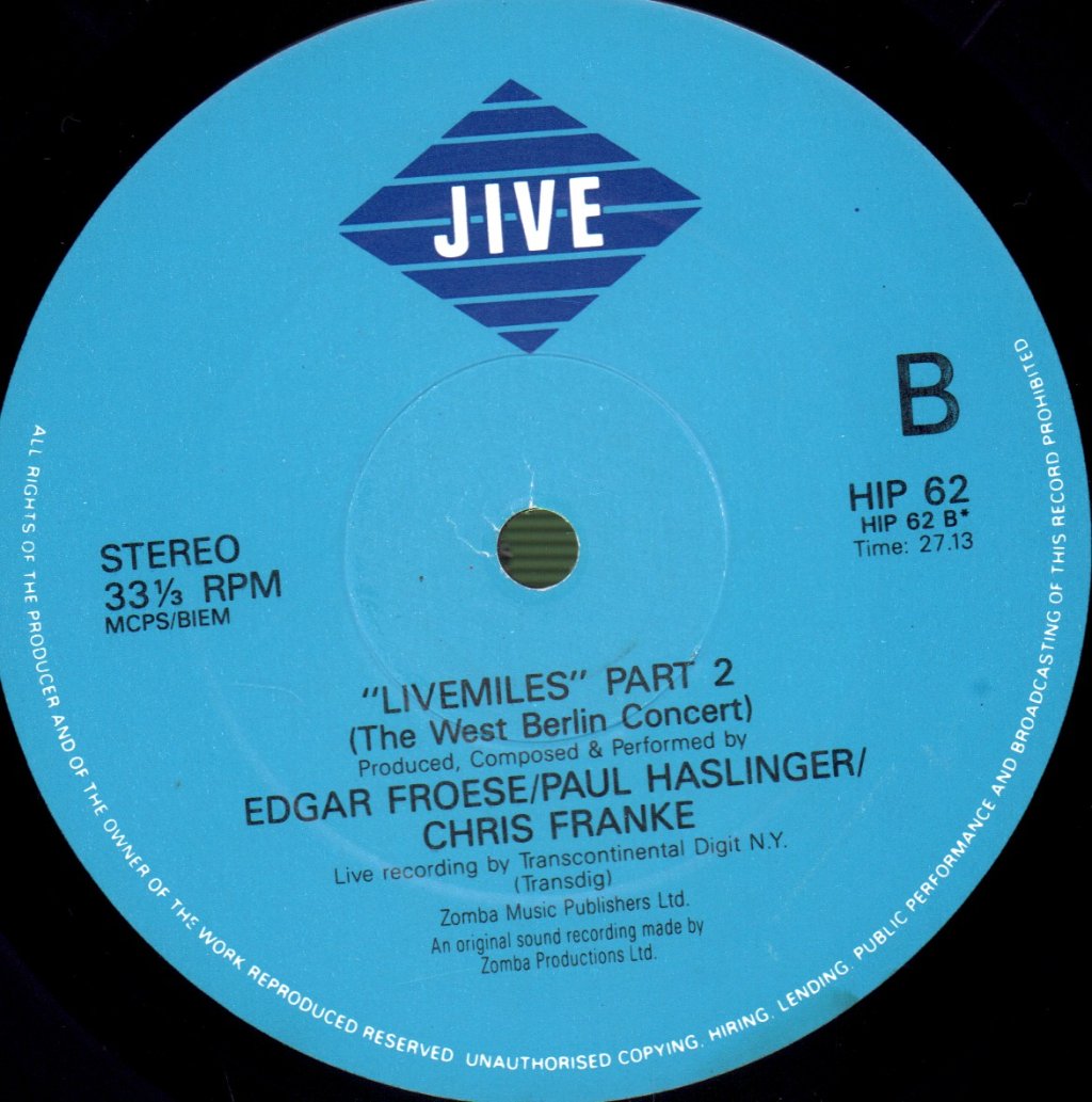 Tangerine Dream - Livemiles (In Concert) - Lp