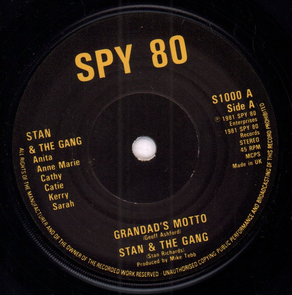 Stan And The Gang - Grandad's Motto - 7 Inch