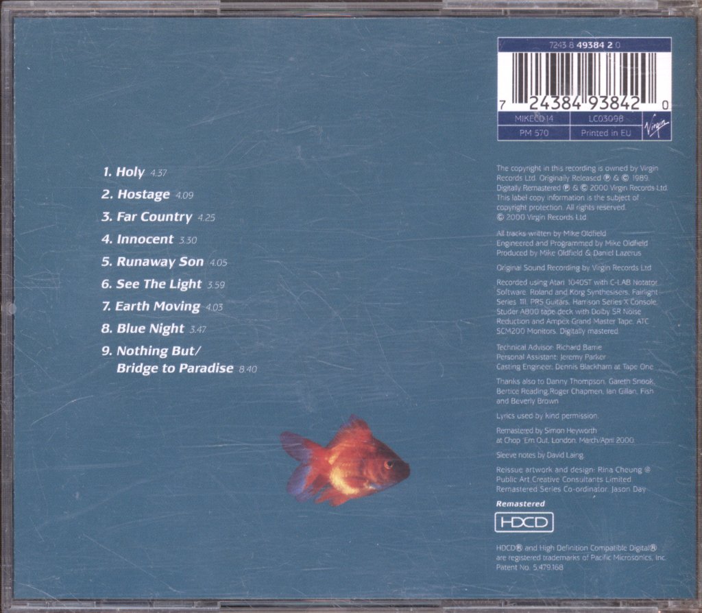 Mike Oldfield - Earth Moving - Cd