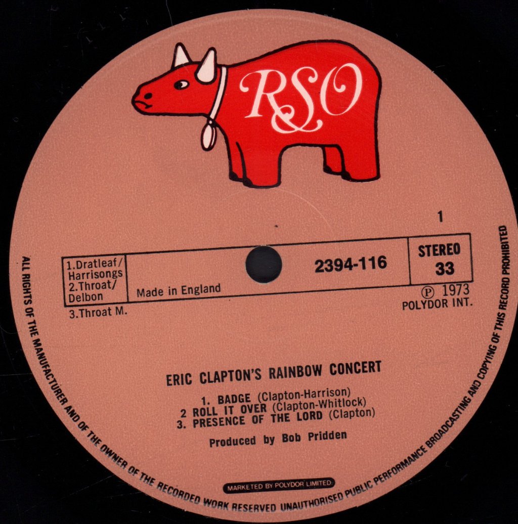 Eric Clapton - Rainbow Concert - Lp
