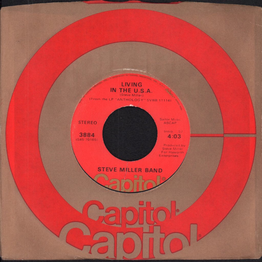 Steve Miller Band - Living In The Usa - 7 Inch