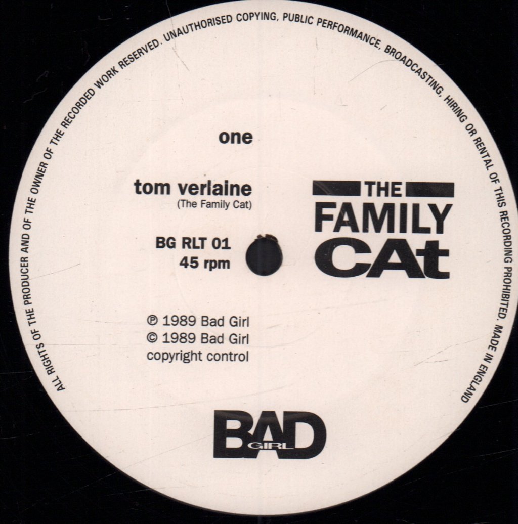 Family Cat - Tom Verlaine - 12 Inch
