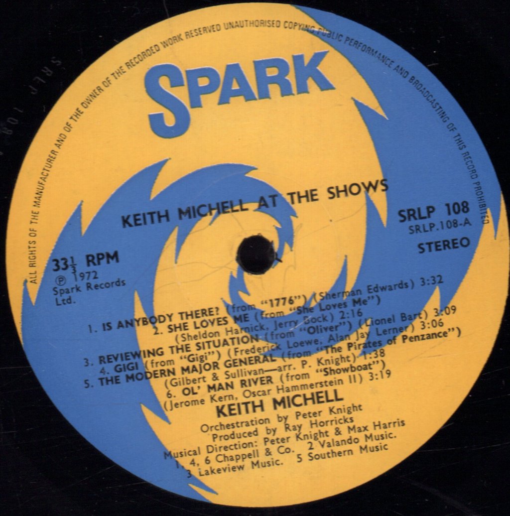 Keith Michell - At The Shows - Lp