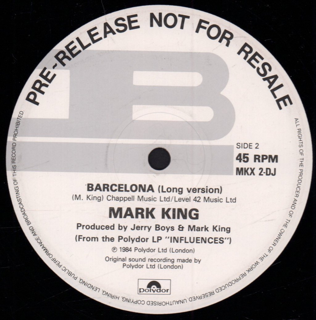 Mark King - Clocks Go Forward - 12 Inch