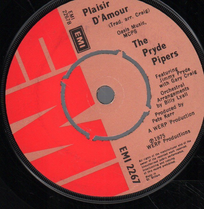 Pryde Pipers - We Love You Superstar - 7 Inch