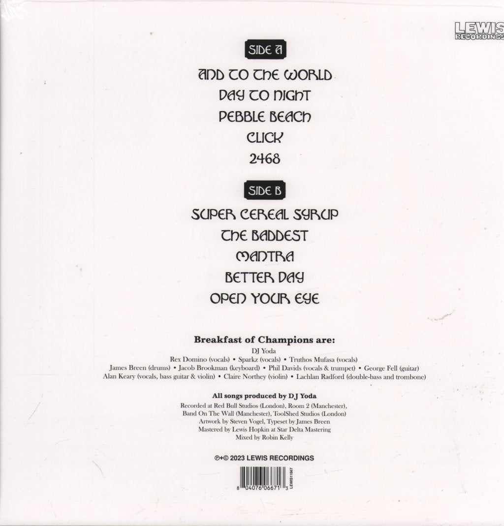 DJ Yoda - Breakfast Of Champions - Lp