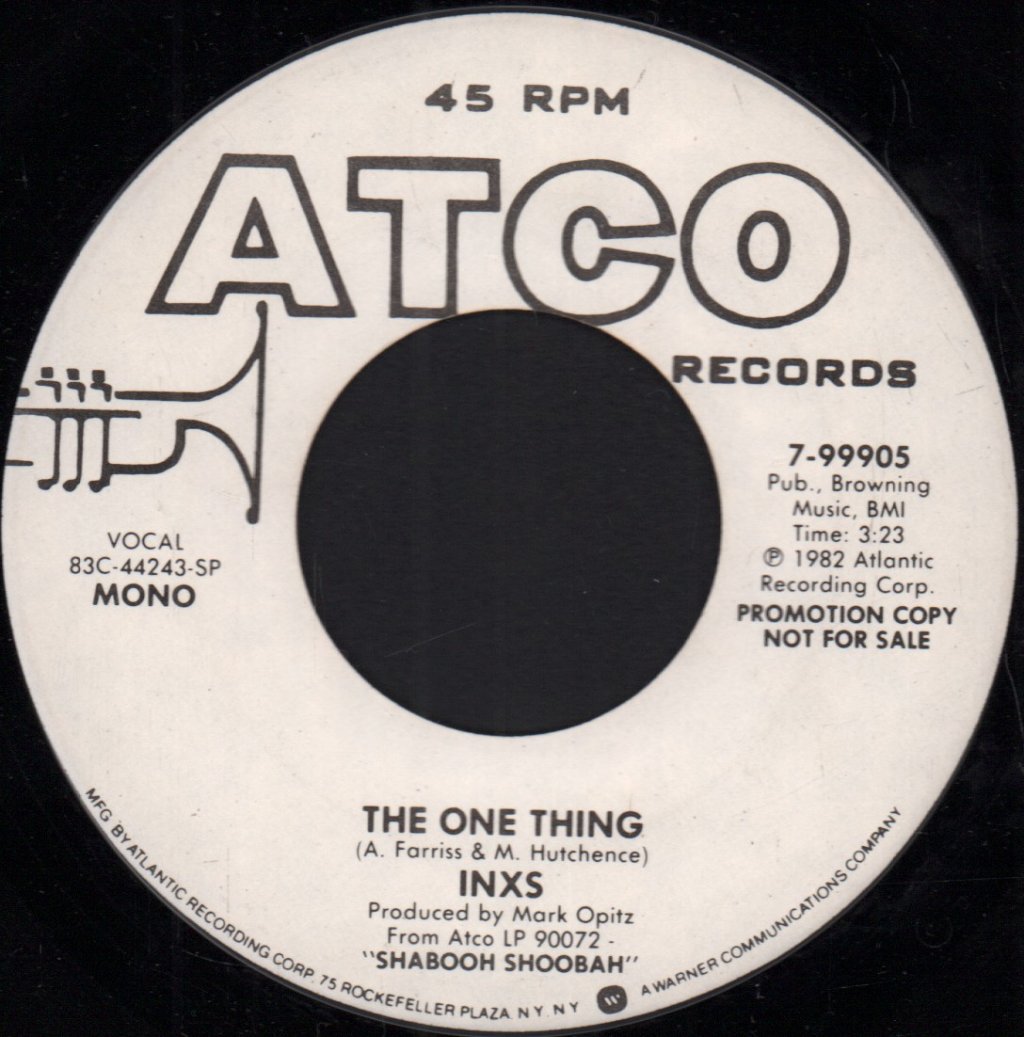 INXS - One Thing - 7 Inch